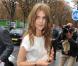 Clémence Poésy lors du défilé Chanel à Paris, le 5 octobre 2010