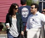 Katie Holmes sur le tournage de Jack & Jill à Los Angeles le 7 octobre 2010 