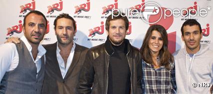 Gilles Lellouche et Guillaume Canet, invités du 6/9 de NRJ du 14 octobre 2010