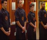Romain, Cyril, Audrey et Joël dans Masterchef