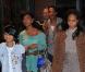 Will, Jada Pinkett Smith et leur fille Willow à la sortie d'un hôtel new-yorkais, le 18 octobre 2010