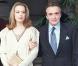 Michel Sardou et sa fille Cynthia le 11 novembre 1999, le jour du mariage de Michel et Anne-Marie Périer.