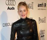 Sharon Stone lors du gala de l'amfAR's au Chateau Marmont dont les bénéfices sont reversés à la fondation qui oeuvre pour la recherche contre le sida le 27 octobre 2010 à Los Angeles 