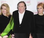 Catherine Deneuve, Gérard Depardieu et Judith Godrèche, à l'occasion de l'avant-première de  Potiche , au Gaumont Opéra, à Paris, le 2 novembre 2010.