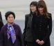 Nicolas et Carla Sarkozy accueillent le président Hu Jintao et sa femme à Orly, le 4 novembre 2010