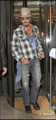 Johnny Depp, Londres, le 15 septembre 2010