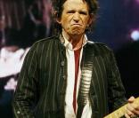 Keith Richards sur scène à Londres avec The Rolling Stones en août 2007 