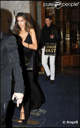 Cristiano Ronaldo et son amie Irina Shayk à la soirée des top Glamour Fashion Awards à Madrid le 11 novembre 2010