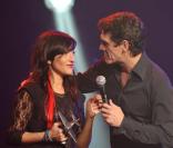Hindi Zahra lors de la remise du prix Constantin à L'Olympia à Paris le 12 novembre 2010