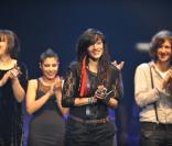 Hindi Zahra, lauréate du prix Constantin à L'Olympia à Paris le 12 novembre 2010