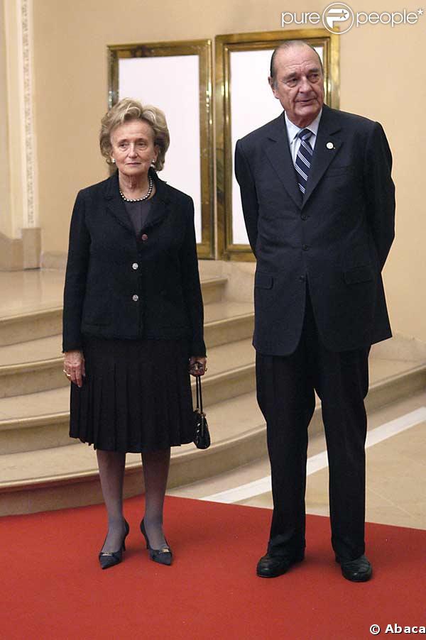 Jacques Chirac et sa femme Bernadette