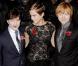Daniel Radcliffe, Emma Watson et Rupert Grint lors de l'avant-première de  Harry Potter et les reliques de la mort - partie 1 , à New York, le 15 novembre 2010.