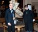 Jean-Claude Jitrois et Franck Sorbier à l'inauguration de l'exposition Sapins de Noël Fashion 2010. 23 novembre 2010
