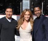 Jennifer Lopez, Denzel Washington et Mario Lopez à Los Angeles, le 30 novembre 2010.