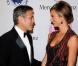 George Clooney et Stacy Keibler le 20 octobre 2012