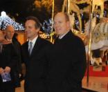 Le prince Albert de Monaco au marché de Noël, le 2 décembre 2010.