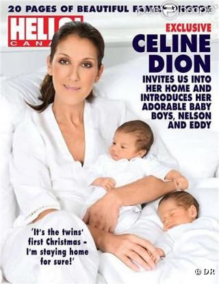 Les jumeaux de Céline Dion en couverture de HELLO