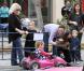 Jennifer Garner emmène ses filles Seraphina et Violet dans un marché fermier le 5 décembre 2010 à Pacific Palisades