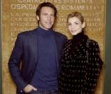 Clotilde Courau et Emmanuel Philibert de Savoie visitant l\'hôpital de San Raffaele à Milan le 1er décembre 2010