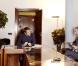 Clotilde Courau et Emmanuel Philibert de Savoie visitant l'hôpital de San Raffaele à Milan le 1er décembre 2010