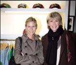 SArah Lelouch et sa mère Gunila à l'ouverture de la boutique Ed Hardy à Paris, le 15/04/08