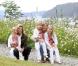 Willem-Alexander et Maxima des Pays-Bas posent avec leurs fillettes, Catharina-Amalia (7 ans), Alexia (5 ans) et Ariane (3 ans), au début de leurs vacances de Noël en Argentine, le 19 décembre 2010.