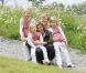 Willem-Alexander et Maxima des Pays-Bas posent avec leurs fillettes, Catharina-Amalia (7 ans), Alexia (5 ans) et Ariane (3 ans), au début de leurs vacances de Noël en Argentine, le 19 décembre 2010.