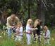 Willem-Alexander et Maxima des Pays-Bas posent avec leurs fillettes, Catharina-Amalia (7 ans), Alexia (5 ans) et Ariane (3 ans), au début de leurs vacances de Noël en Argentine, le 19 décembre 2010.