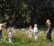 Willem-Alexander et Maxima des Pays-Bas posent avec leurs fillettes, Catharina-Amalia (7 ans), Alexia (5 ans) et Ariane (3 ans), au début de leurs vacances de Noël en Argentine, le 19 décembre 2010.