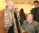 Vittorio Storaro et Bernardo Bertolucci à l'occasion de l'inauguration de l'exposition de photographies de ce dernier, à New York, le 16 décembre 2010.