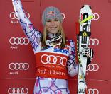 Roger Federer et Rafael Nadal s'affrontaient les 21 et 22 décembre au profit d'oeuvres de charité, en présence d'autres ténors du sport, comme Lindsey Vonn (photo).