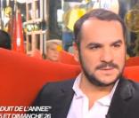 François-Xavier Demaison aux côtés d'Arianne Massenet dans Le + produit de l'année en direct d'une vitrine du Bon Marché !