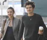 Miranda Kerr et Orlando Bloom lors d'une balade à Los Angeles