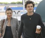 Miranda Kerr et Orlando Bloom lors d'une balade à Los Angeles