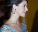 En l'absence de la princesse Mary, sur le point d'accoucher de jumeaux, c'est Marie de Danemark qui a focalisé l'attention, dans sa robe bleu-gris, à son arrivée pour le dîner de gala du Nouvel An au palais Christian VII, à Stockholm, le 1/01/11.