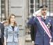 Letizia d'Espagne et Felipe d'Espagne à une cérémonie officielle à Madrid, le 6 janvier 2011.