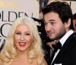 Christina Aguilera et Matthew Rutler à l'occasion de la 68e cérémonie des Golden Globes, qui s'est tenue au Beverly Hilton Hotel de Los Angeles, le 16 janvier 2011.