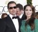 Brad Pitt et Angelina Jolie à l'occasion de la 68e cérémonie des Golden Globes, qui s'est tenue au Beverly Hilton Hotel de Los Angeles, le 16 janvier 2011.