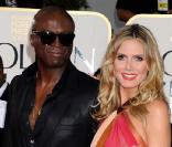 Seal et Heidi Klum à l'occasion de la 68e cérémonie des Golden Globes, qui s'est tenue au Beverly Hilton Hotel de Los Angeles, le 16 janvier 2011.