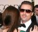 Brad Pitt et Angelina Jolie à l'occasion de la 68e cérémonie des Golden Globes, qui s'est tenue au Beverly Hilton Hotel de Los Angeles, le 16 janvier 2011. 