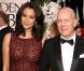 Bruce Willis et Emma Heming à l'occasion de la 68e cérémonie des Golden Globes, qui s'est tenue au Beverly Hilton Hotel de Los Angeles, le 16 janvier 2011. 