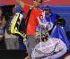 La détresse et la résignation de Rafael Nadal, qui, en janvier 2011, n'a pas pu défendre ses chances en quart de finale de l'Open d'Australie face à son compatriote et ami David Ferrer...