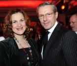 Armelle et Lambert Wilson au Dîner de la mode 2011, le 27 janvier, à Paris.