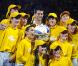 La victoire de Novak Djokovic en finale de l'Open d'Australie en 2011 fait le bonheur des uns, et le malheur des autres : dans les tribunes de la Rod Laver Arena, sa grande amie Ana Ivanovic exulte, tandis que Kim Sears fait grise mine...