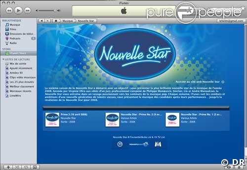 La Nouvelle Star sur I-Tunes !
