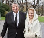 Joséphine Dard et Guy Carlier le jour de leur mariage le 25 novembre 2006 