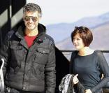 François Vincentelli et son amie Alice lors du Festival de Luchon, le 11 février 2011