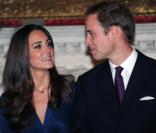 Kate Middleton et le prince William lors de l'annonce de leurs fiançailles, le 16 novembre 2011.