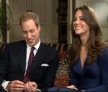 Kate Middleton et le prince William lors de l'annonce de leurs fiançailles, le 16 novembre 2011.
