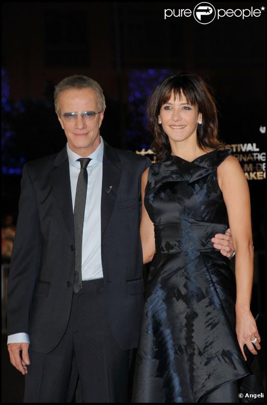 Christophe Lambert et Sophie Marceau à Marrakech en décembre 2010.  